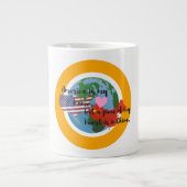 Ein Stück Mein Herz ist in China Jumbo Tasse (Vorderseite)