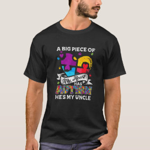 Ein Stück meines Herzens hat Autismus in meinem On T-Shirt