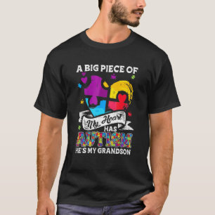 Ein Stück Meines Herzens Hat Autismus Mein Enkel T-Shirt