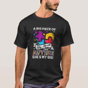 Ein Stück meines Herzens hat Autismus mein Gigi T-Shirt