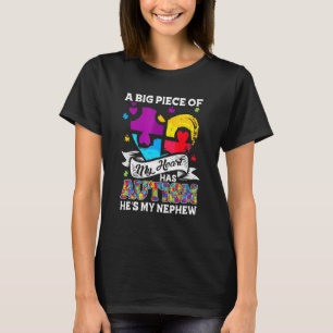 Ein Stück meines Herzens hat Autismus mein Nephew T-Shirt