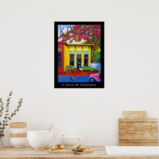 Ein Stück Paradies Poster (Küche)