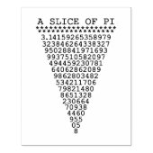 Ein Stück Pi Gummistempel (Prägung)
