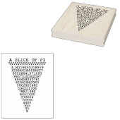 Ein Stück Pi Gummistempel (Stempel)