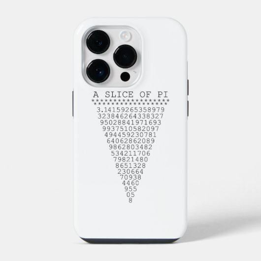 Ein Stück Pi-Ziffern iPhone Hülle (Rückseite)