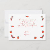 Ein Stück Spaß, erster Geburtstag Dankeskarte (Vorderseite)