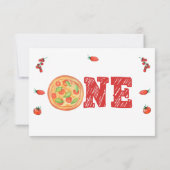 Ein Stück Spaß, erster Geburtstag Dankeskarte (Rückseite)