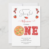 Ein Stück Spaß, erster Geburtstag Einladung (Vorderseite)