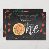 Ein Stück Spaß, erster Geburtstag Einladung (Vorne/Hinten)