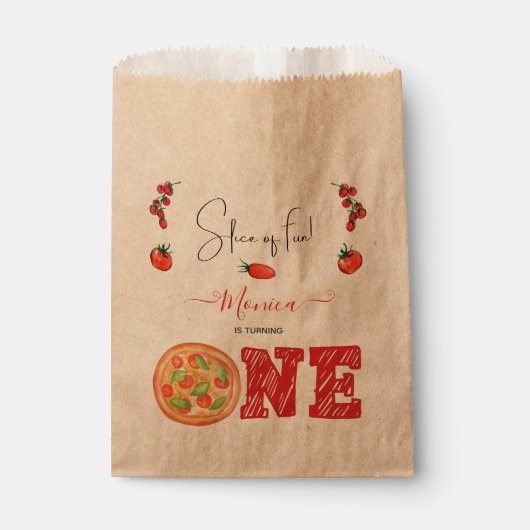 Ein Stück Spaß, erster Geburtstag Geschenktütchen (Vorderseite)