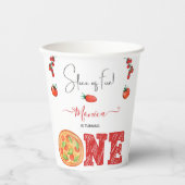 Ein Stück Spaß, erster Geburtstag Pappbecher (Vorderseite)