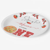 Ein Stück Spaß, erster Geburtstag Pappteller (Schrägansicht)