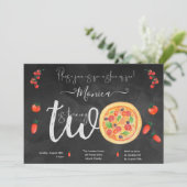 Ein Stück Spaß, zweiter Geburtstag Einladung (Stehend Vorderseite)