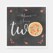 Ein Stück Spaß, zweiter Geburtstag Serviette (Vorderseite)