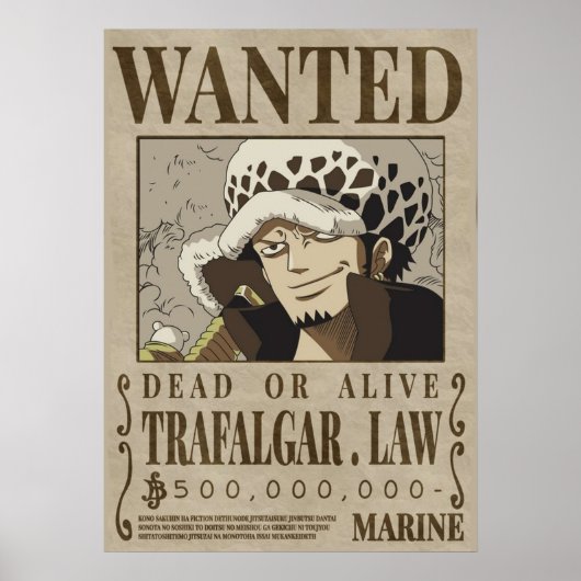 Ein Stück Trafalgar Law gewollt Poster (Vorne)