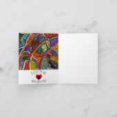 Ein Stück von mir ging mit deiner Begrüßungskarte Dankeskarte (Innenseite)