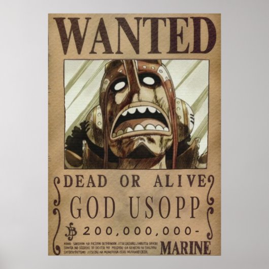 Ein Stück Wollte Gott Usopp Poster (Vorne)