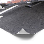 Ein Studebaker Silver Hawk Classic Car geparkt auf Poster (Ecke)