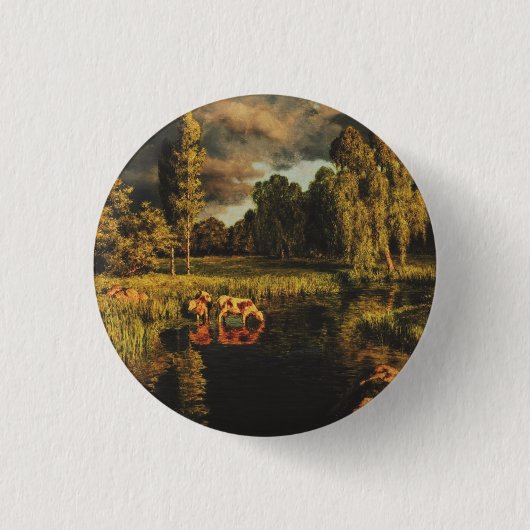 Ein Sturm am Horizont von Ivan Fedorovich Choultse Button (Vorderseite)