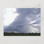 Ein Sturm bricht über Texas Postkarte (Vorderseite)