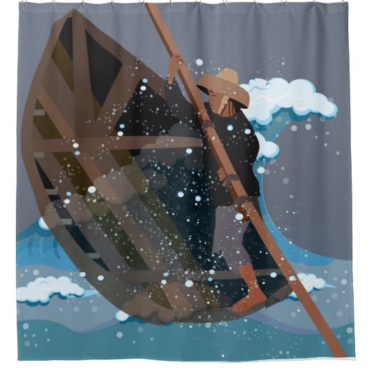 ein Sturm Duschvorhang (Vorderseite)