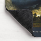 Ein Sturm im Rocky Mountains Schöne Malerei Mousepad (Ecke)