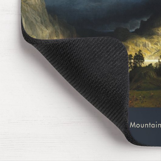 Ein Sturm im Rocky Mountains Schöne Malerei Mousepad (Ecke)