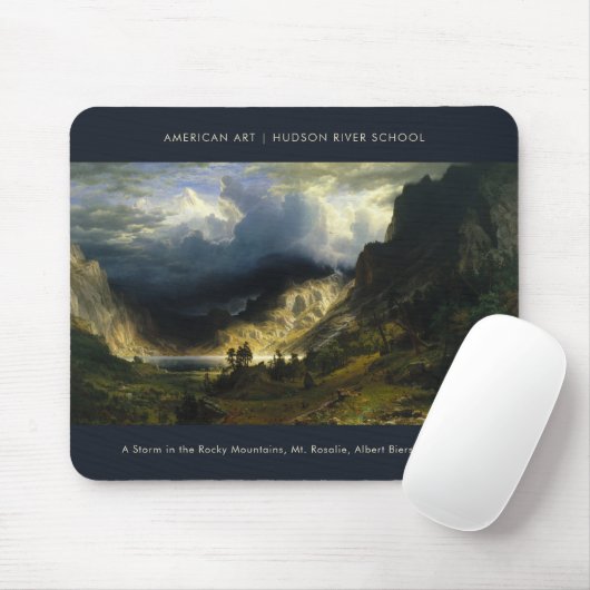 Ein Sturm im Rocky Mountains Schöne Malerei Mousepad (Mit Mouse)