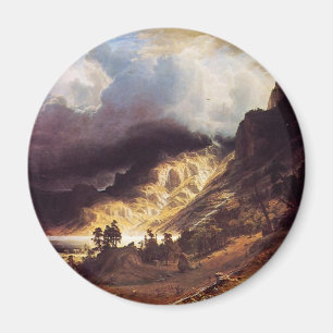 Ein Sturm in den Felsen, Bierstadt Albert Magnet