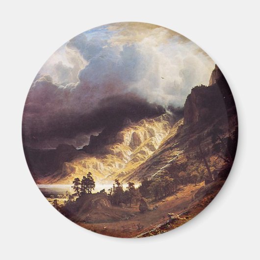 Ein Sturm in den Felsen, Bierstadt Albert Magnet (Vorne)