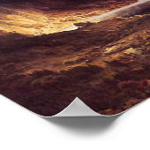 Ein Sturm in den Felsen, Bierstadt Albert Poster (Ecke)