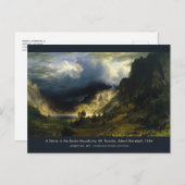 Ein Sturm in der Felsenlandschaft Malerei Postkarte (Vorne/Hinten)