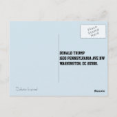 "Ein Sturm kommt" mit Schnee & Whitehouse Postkarte (Rückseite)