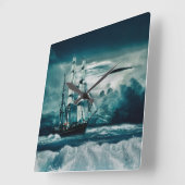 Ein Sturm Quadratische Wanduhr (Winkel)