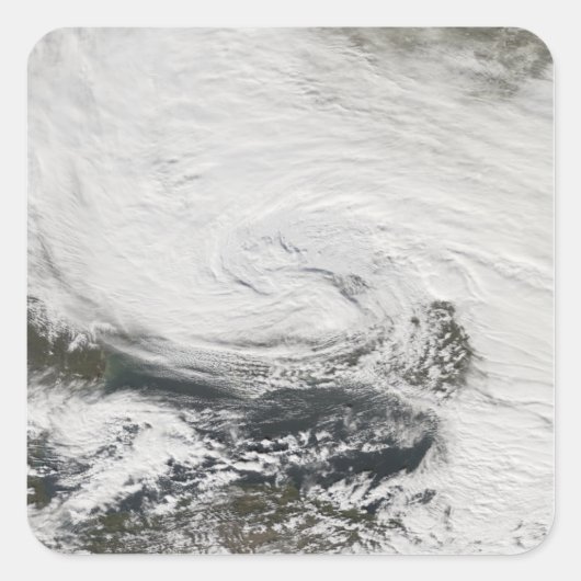Ein Sturm über dem Schwarzen Meer und dem Meer von Quadratischer Aufkleber (Vorderseite)