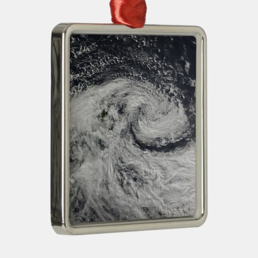 Ein Sturm über Neuseeland Silbernes Ornament (Rechts)