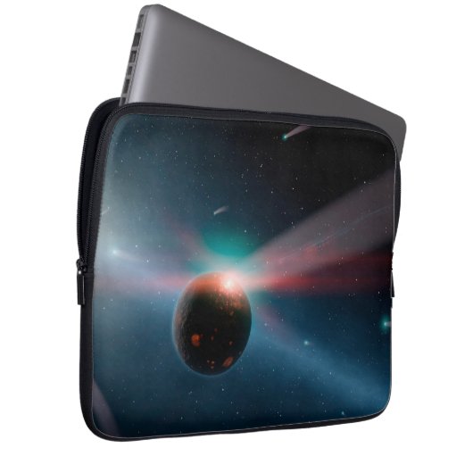 Ein Sturm von Kometen im Eta Corvi-System. Laptopschutzhülle (Vorne Rechts)