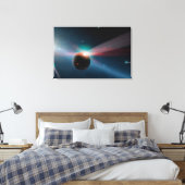 Ein Sturm von Kometen im Eta Corvi-System. Leinwanddruck (Insitu (Schlafzimmer))