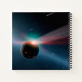 Ein Sturm von Kometen im Eta Corvi-System. Notizblock (Rückseite)