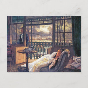 Ein Sturm wird von James Tissot umgeschlagen Postkarte