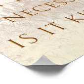 Ein Sufi-Sprichwort Die drei Tore der Rede Poster (Ecke)