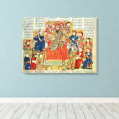 Ein Sultan und sein Gericht Leinwanddruck (Insitu (Holzboden))