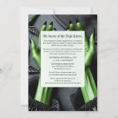 Ein Summen von Schatten Hexen-Halloween-Party Einladung (Vorderseite)