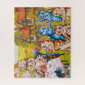 Ein Summer Tee Party von Louis Wain Puzzle (Vertikal)