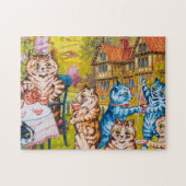 Ein Summer Tee Party von Louis Wain Puzzle (Horizontal)