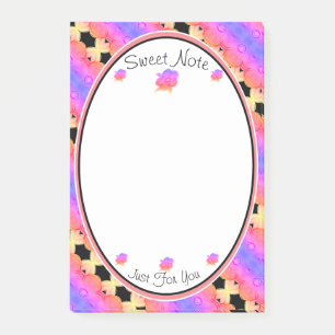 Ein Super Sweet Flower Post-it Klebezettel