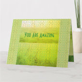 Ein Superheld danke Karte (Rückseite)