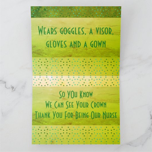 Ein Superheld danke Karte (Innenseite)