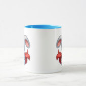 Ein Superheld-Hasenbaby. Tasse (Zentrum)