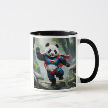 Ein Superheld-Panda.